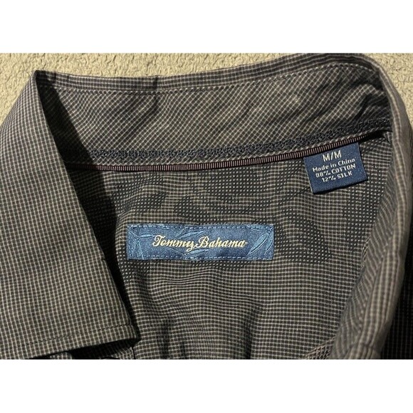 Tommy Bahama Long Sleeve Shirt Men's M Blue Floral Stripe Vacation Cowboy Resort - Picture 6 of 11